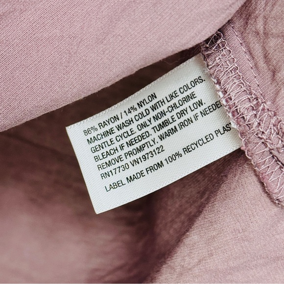 Purple Flutter Sleeve Blouse Top by A New Day, Target brand- Like New - Picture 8 of 8